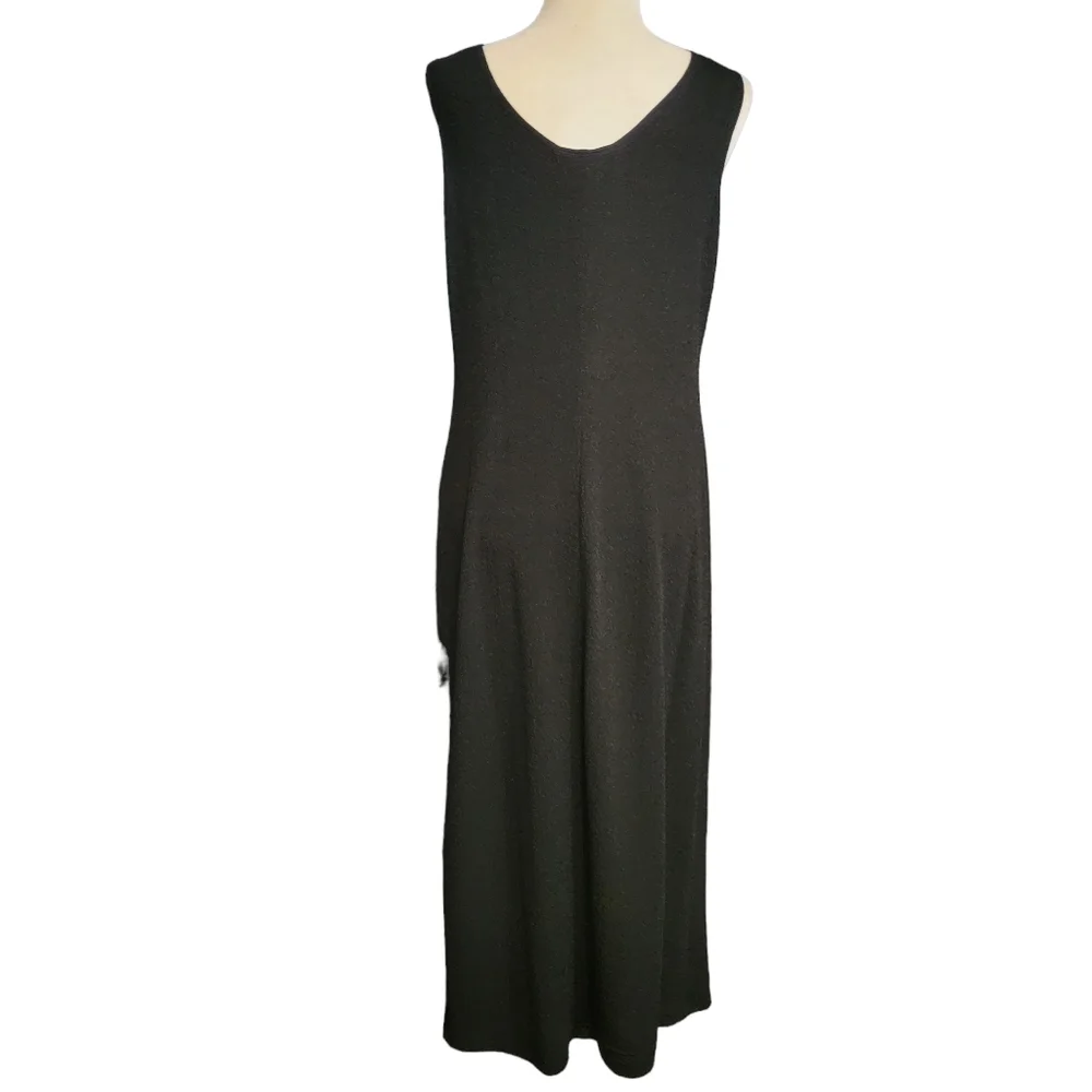 Danielle Casey Maxi Dress Black Dress Vintage Made in USA Size 12
